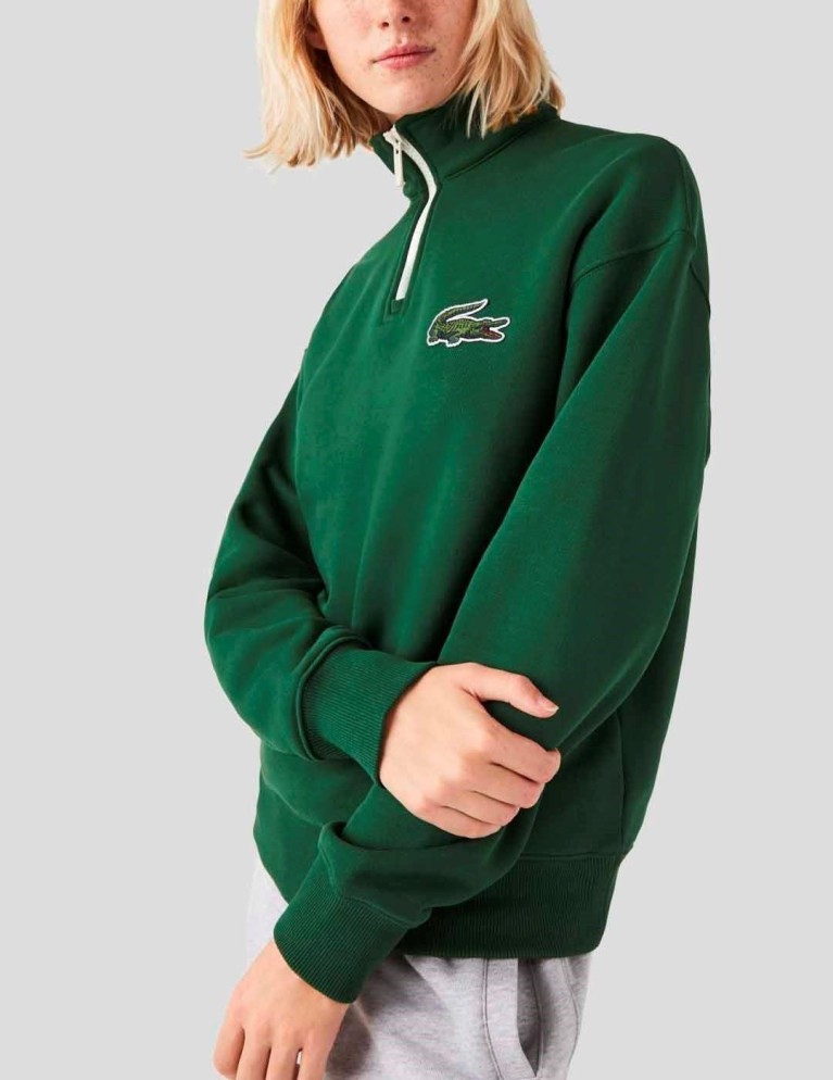 Sudadeira LACOSTE sudadeira quarter zip vert